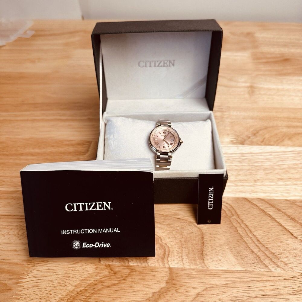Citizen xC Eco-drive World Time Radio Controlled Pink Dial Women’s Watch Working